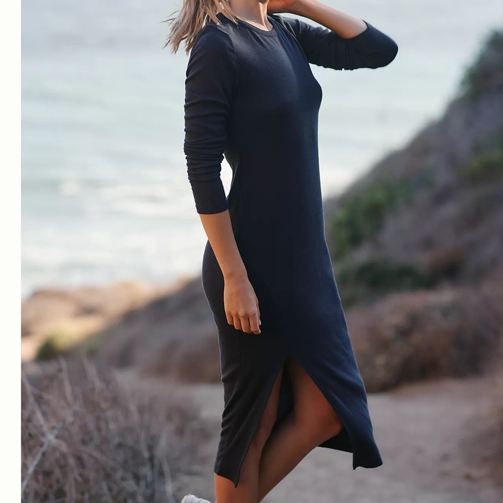 Beyond Yoga Day To Night long sleeve midi dress